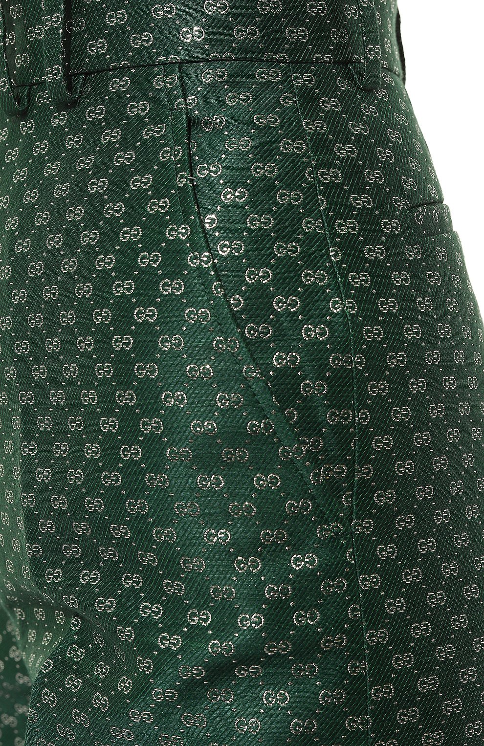 Брюки-кюлоты изо льна и хлопка GUCCI, арт. 652118 ZAGLX, фото 5