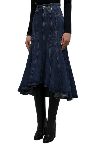 Джинсовая юбка ALEXANDER MCQUEEN, арт. 687394/QMABP, фото 3
