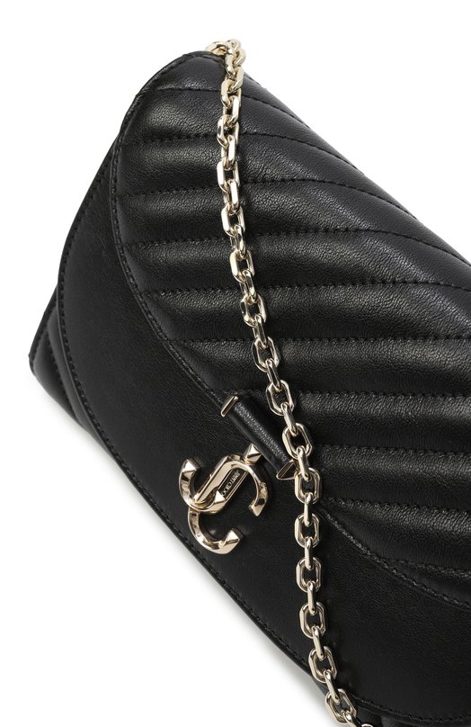 Клатч Curve Jimmy Choo AVNCURVECLUTCHHBU Чёрный  AVNCURVECLUTCHHBU Фото 3