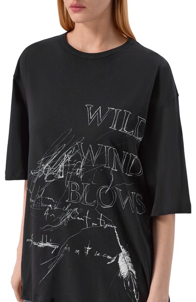 Хлопковая футболка ANN DEMEULEMEESTER, арт. B0013838/FA206, фото 5