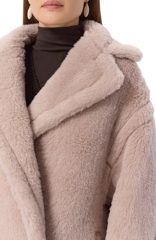 Шуба из экомеха Max Mara TEDGIRL Бежевый  TEDGIRL Фото 5