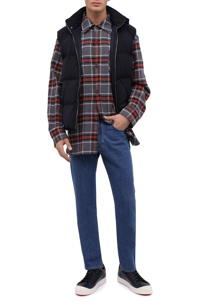 Кожаные кеды SANTONI, арт. MBC021383BARRDDDU53, фото 2