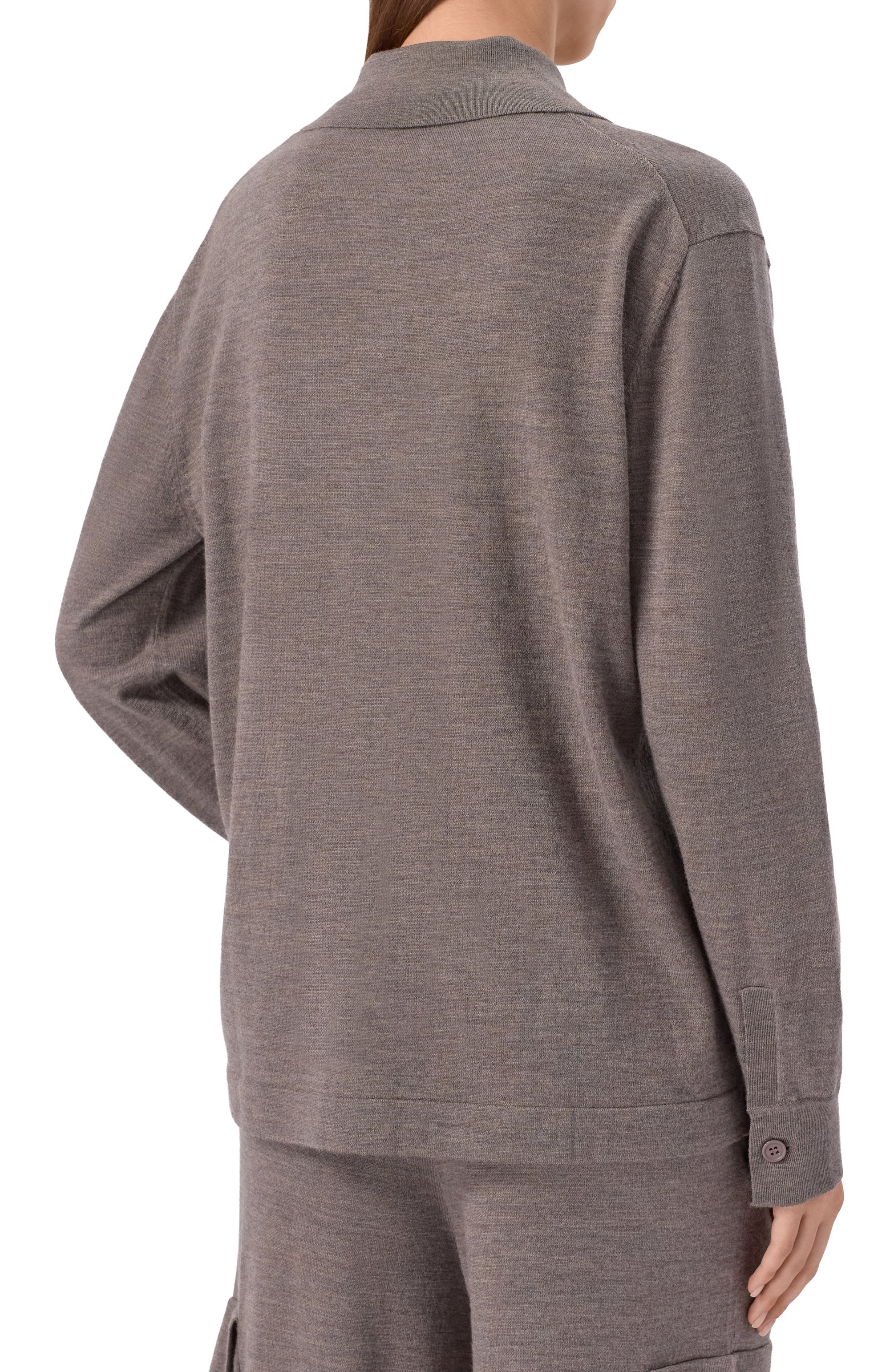 Рубашка из шерсти и кашемира P.A.R.O.S.H., арт. LIME25-D540898, фото 4