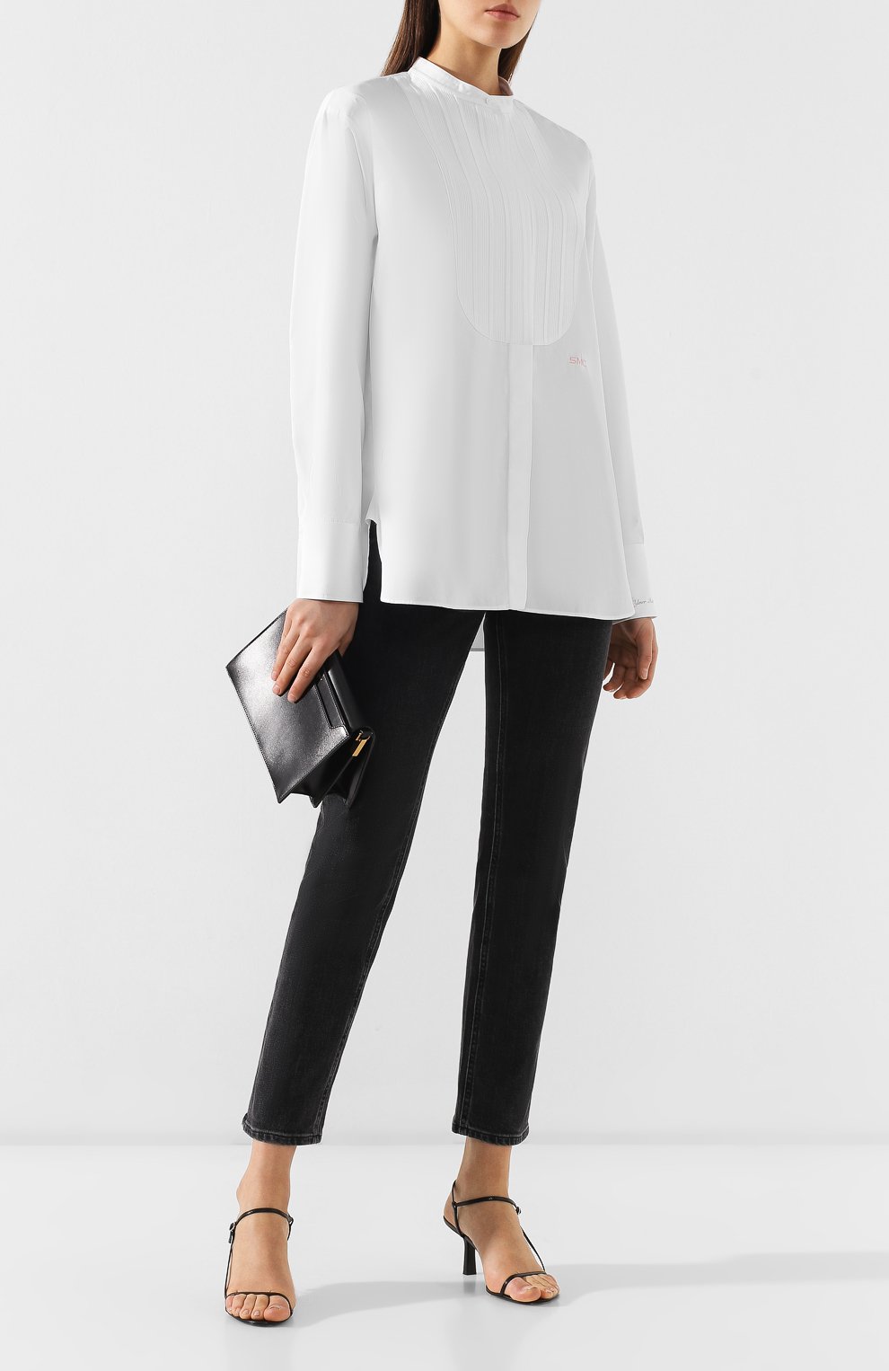 Хлопковая блузка STELLA MCCARTNEY белого цвета по цене 49950 руб., арт. 567114/SMA90, фото 2 Хлопковая блузка STELLA MCCARTNEY, арт. 567114/SMA90, фото 2
