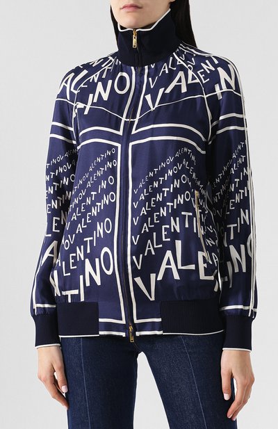 Шелковый бомбер VALENTINO, арт. RB3CI0A04EL, фото 3