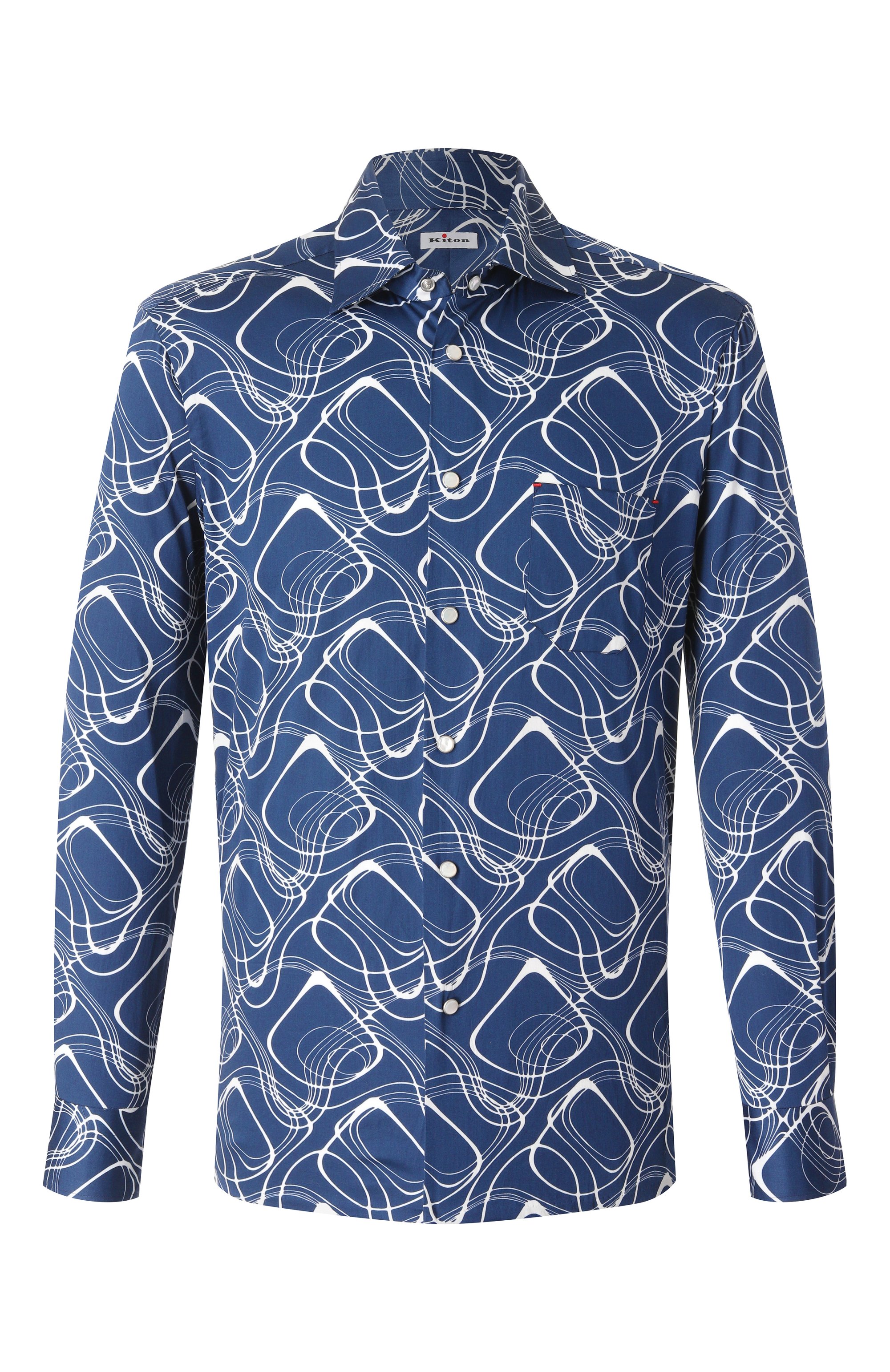 Хлопковая рубашка KITON, арт. UMCNERCH0924811, фото 1