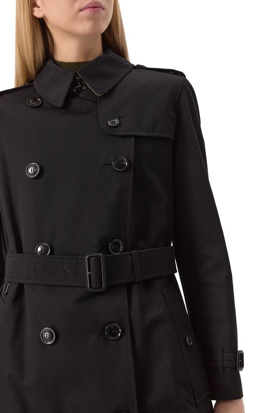 Хлопковый тренч Burberry 8079412 Чёрный  8079412 Фото 5
