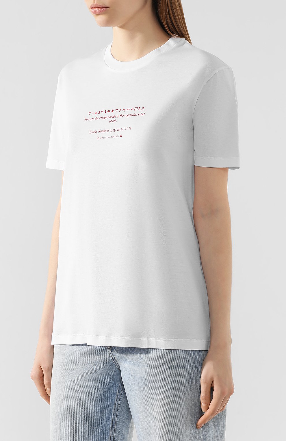 Хлопковая футболка STELLA MCCARTNEY, арт. 381701/SNW71, фото 3