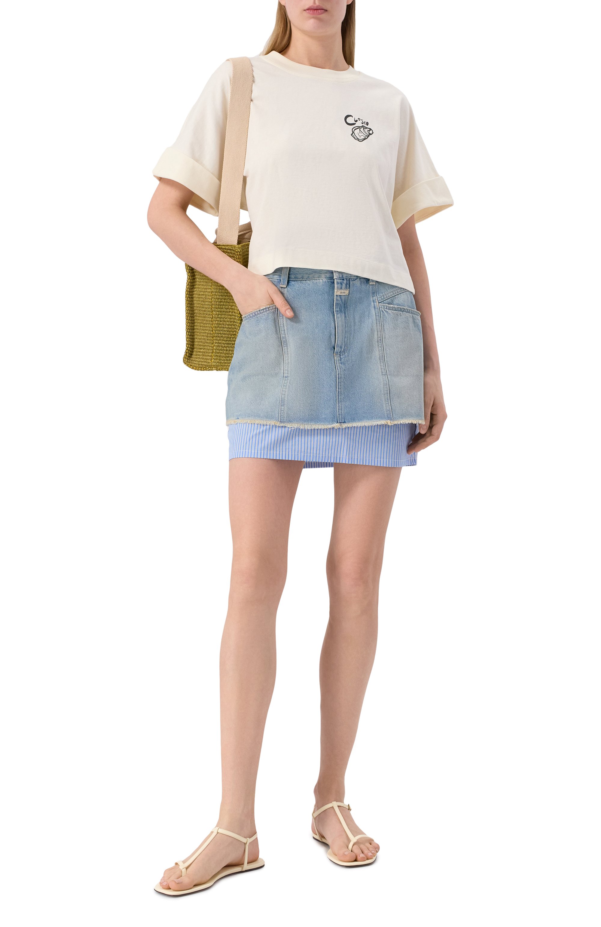 Хлопковая футболка CLOSED, арт. C95445-44H-PR, фото 2