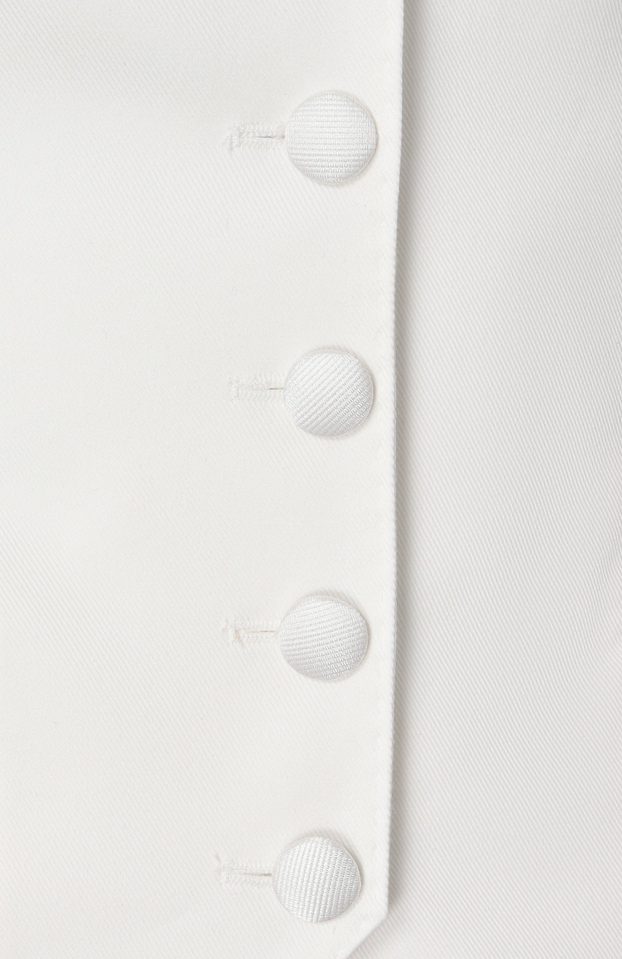 Жилет из хлопка и шелка DOLCE & GABBANA белого цвета по цене 94600 руб., арт. F79H5T/GDCDD, фото 6 Жилет из хлопка и шелка DOLCE & GABBANA, арт. F79H5T/GDCDD, фото 6