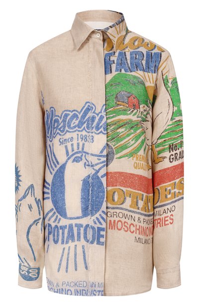 Женская льняная рубашка MOSCHINO, арт. A0213/0421