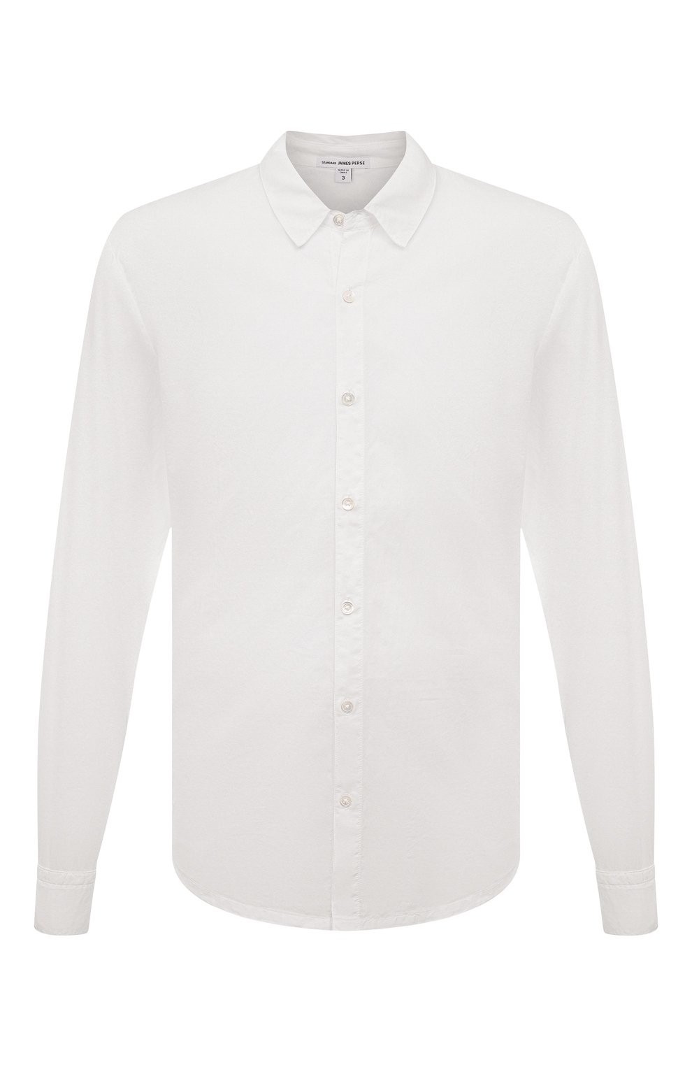 Хлопковая рубашка JAMES PERSE, арт. MLC3408/WHT, фото 1
