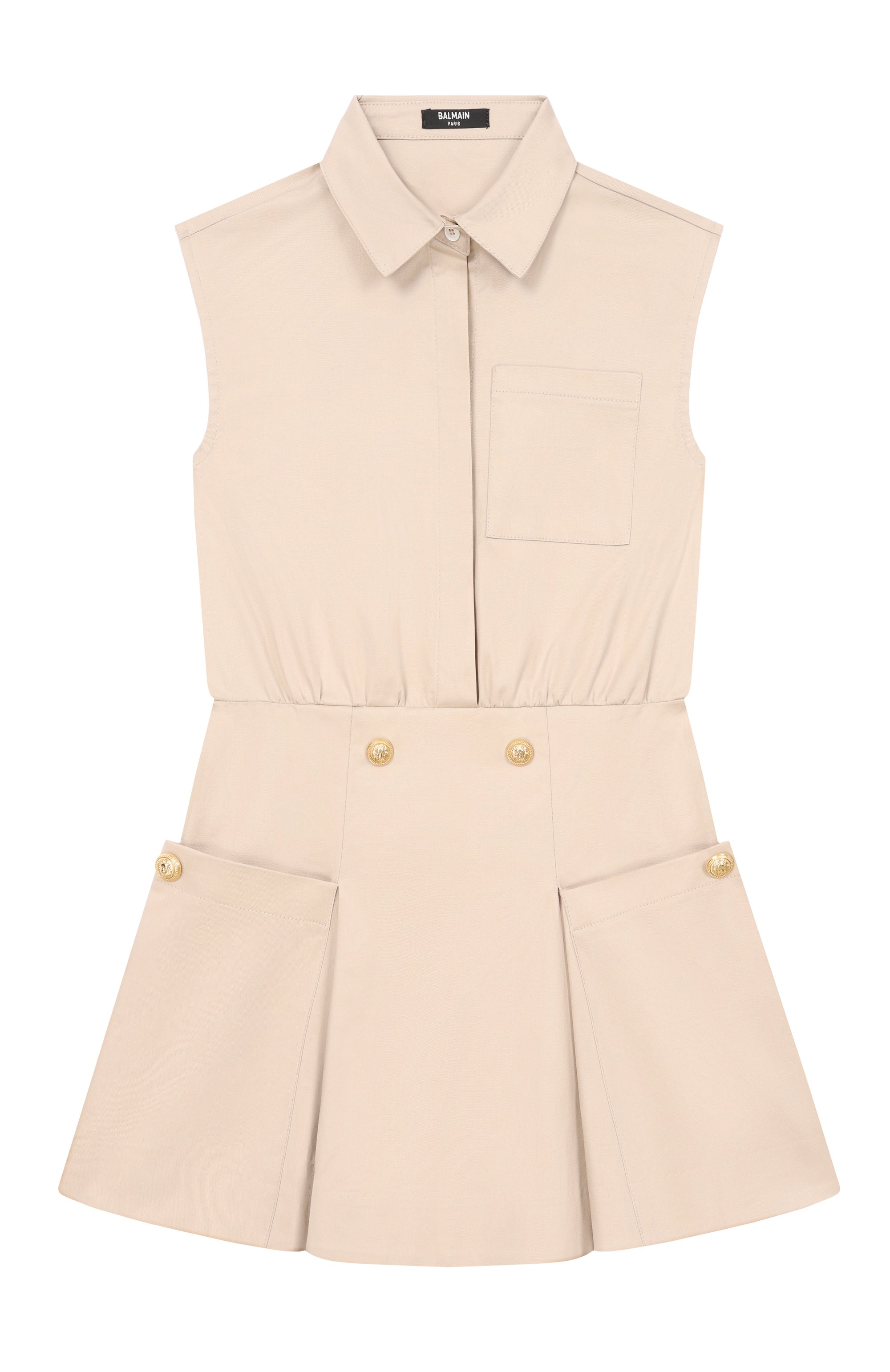 Хлопковое платье BALMAIN, арт. BY1B82, фото 1