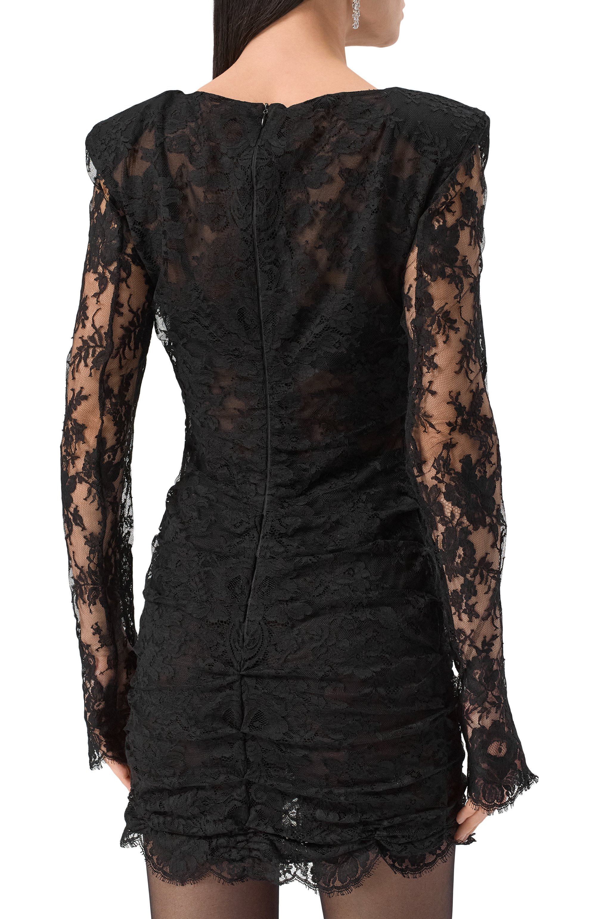 Платье из хлопка и вискозы LOUVE черного цвета по цене 308000 руб., арт. 25-01-01-13-23-12-01, фото 4 Платье из хлопка и вискозы LOUVE, арт. 25-01-01-13-23-12-01, фото 4