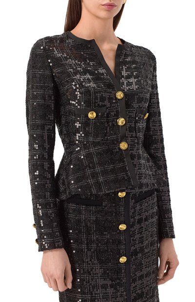 Жакет с отделкой пайетками GIAMBATTISTA VALLI, арт. 25SSPVCA6106-23LAB, фото 3