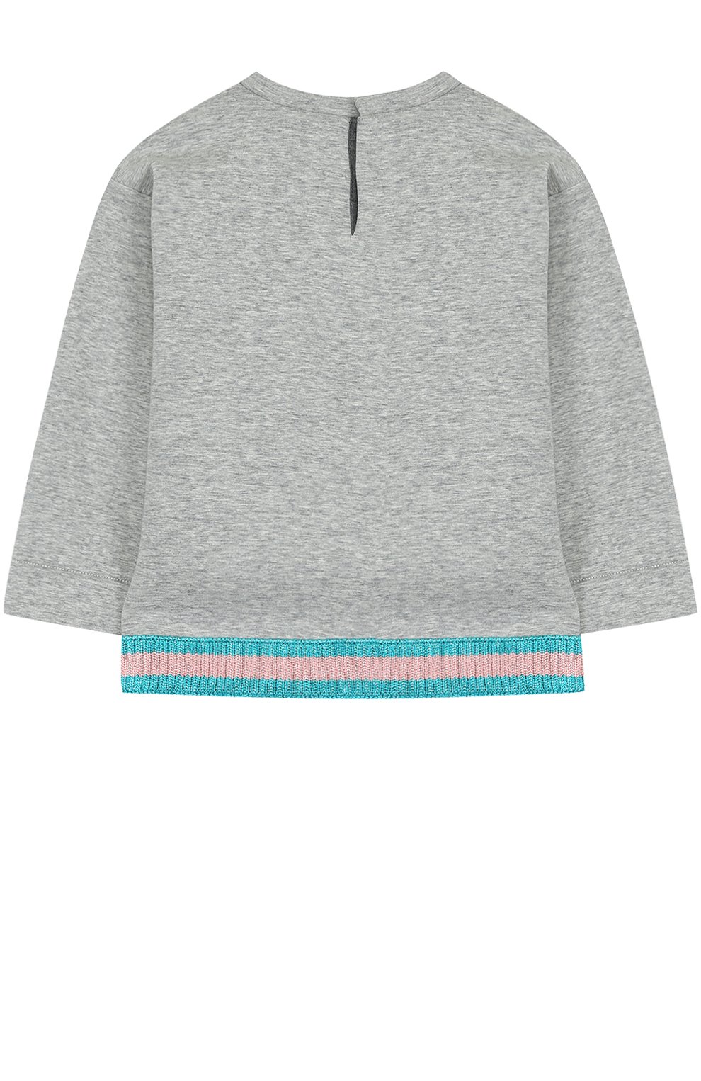 Хлопковая толстовка с контрастной отделкой и вышивкой GUCCI, арт. 478370/X9A91, фото 2