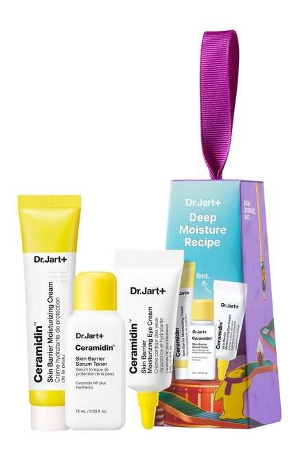 Мужского набор для сухой кожи ceramidin deep moisture recipe (2x15+5ml) DR.JART+, арт. 1210001221598