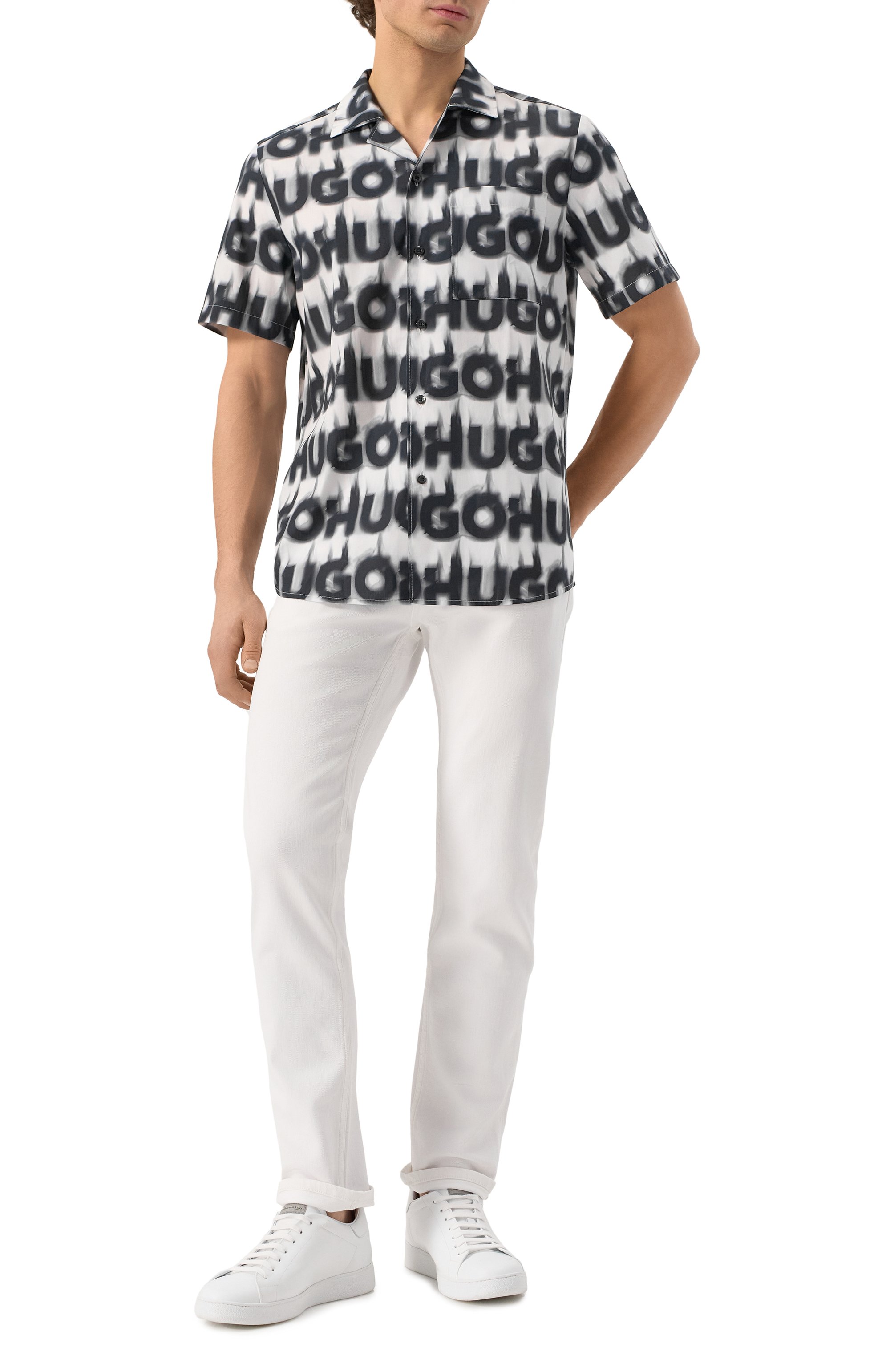Хлопковая рубашка HUGO, арт. 50534240, фото 2