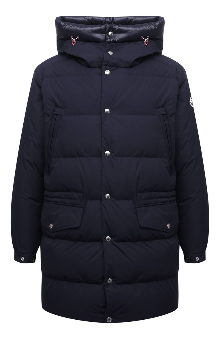 Мужская пуховик commercy MONCLER темно-синего цвета, арт. G2-091-1C000-15-54A91 | Фото 1 (Материал внешний: Синтетический материал; Материал подклада: Синтетический материал; Рукава: Длинные; Длина (верхняя одежда): До середины бедра; Материал утеплителя: Пух и перо; Кросс-КТ: Куртка; Мужское Кросс-КТ: пуховик-короткий; Стили: Кэжуэл; Драгоценные камни: Проставлено; Материал сплава: Проставлено)