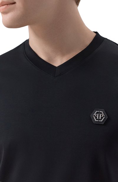 Хлопковая футболка PHILIPP PLEIN, арт. AAEC MTK8745 PJY002N, фото 5