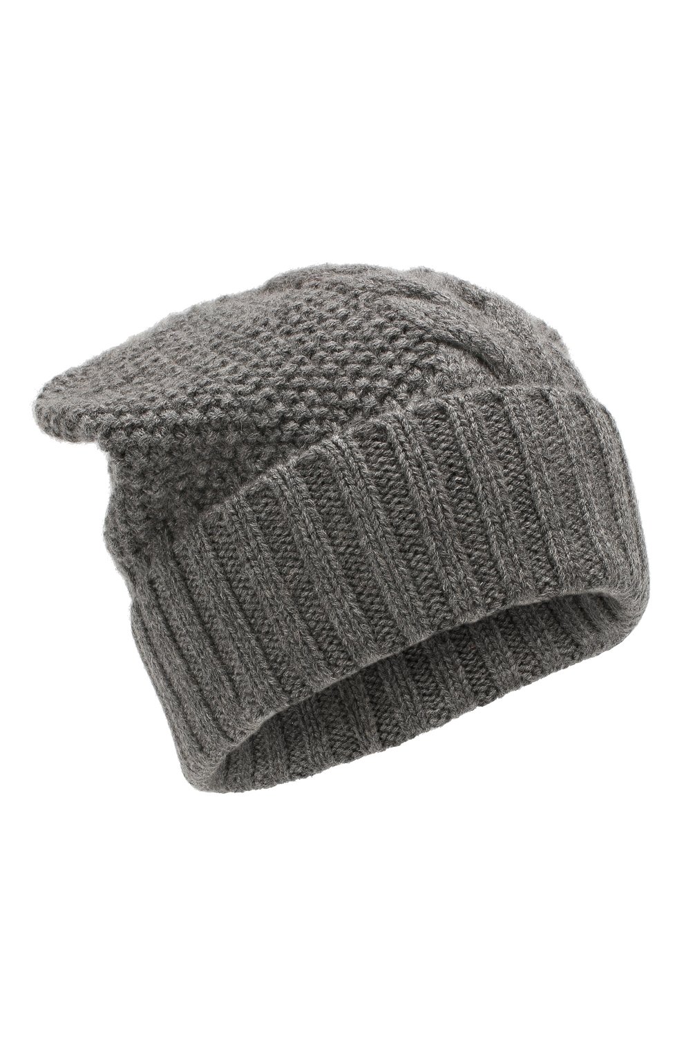 Кашемировая шапка ADDICTED серого цвета по цене 8890 руб., арт. MK919, фото 1 Кашемировая шапка ADDICTED, арт. MK919, фото 1