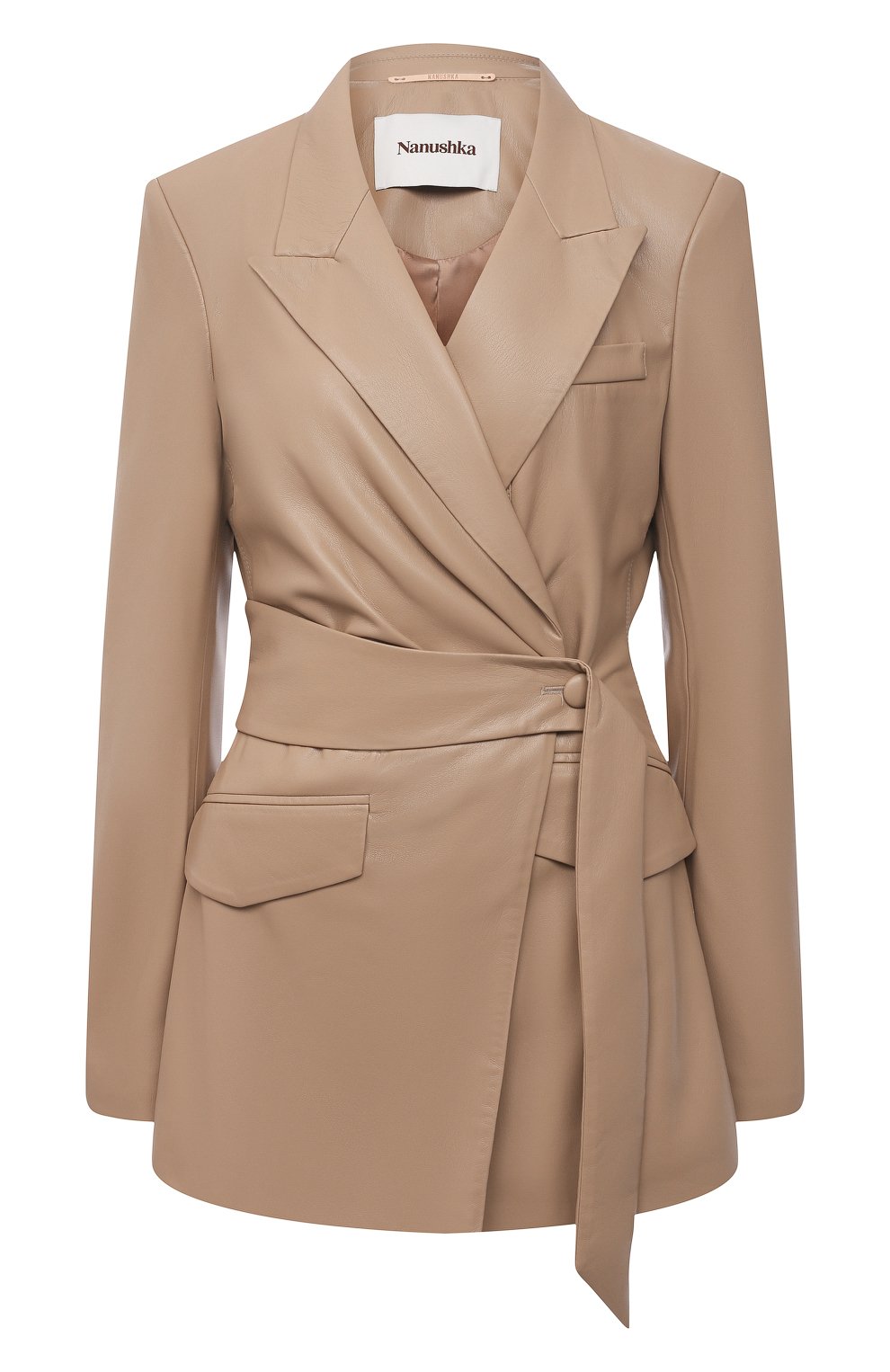 Жакет из экокожи NANUSHKA, арт. BEA_SANDST0NE_VEGAN LEATHER, фото 1