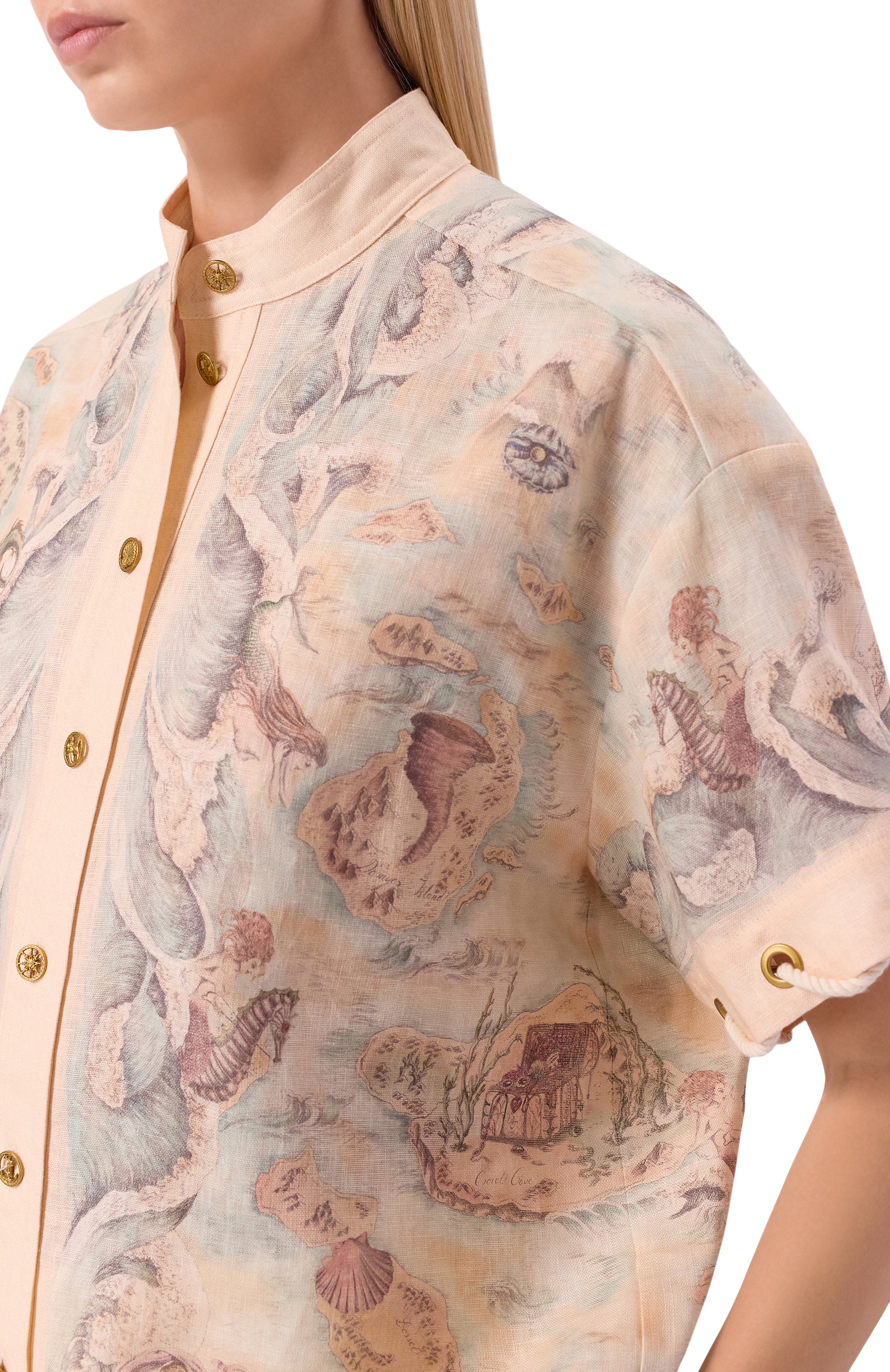 Льняная рубашка ZIMMERMANN, арт. 6558TC261, фото 5