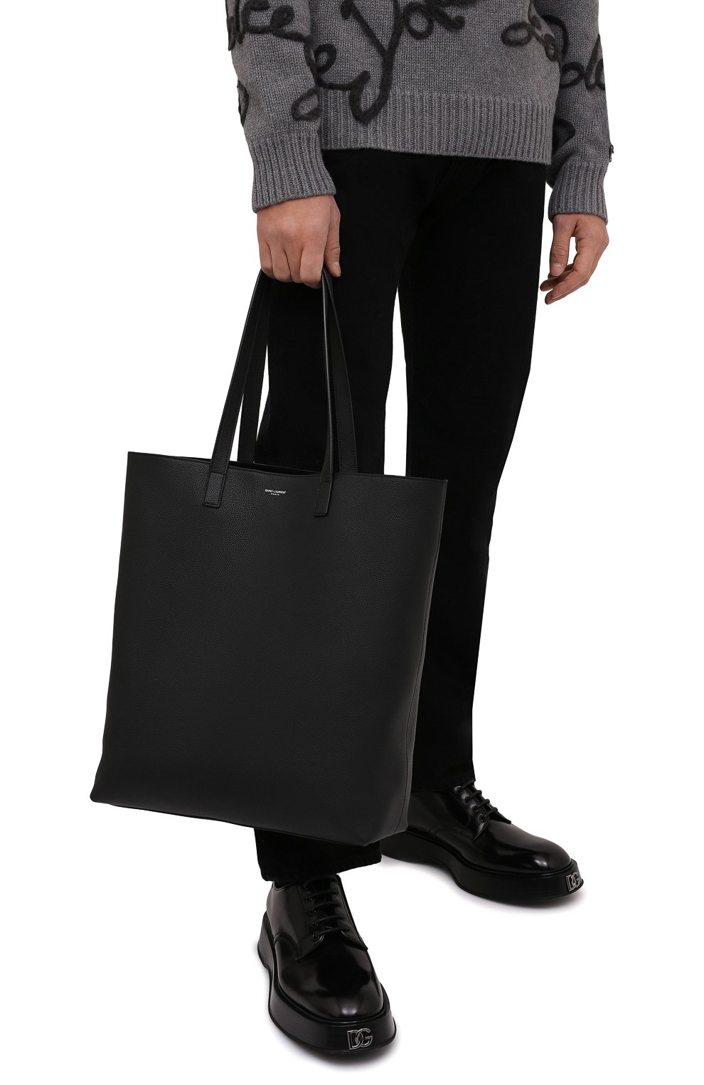 Кожаная сумка-шопер bold SAINT LAURENT, арт. 676657/B680N, фото 2