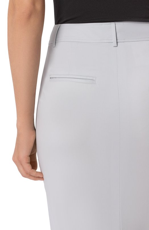Шерстяная юбка Kiton D50209K0102473 Голубой  D50209K0102473 Фото 5