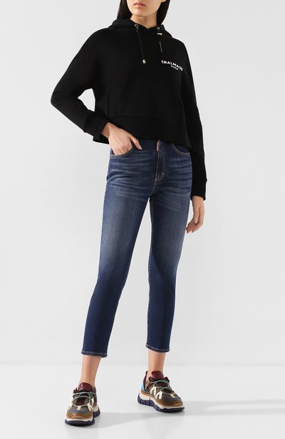 Хлопковое худи BALMAIN, арт. TF13792/I383, фото 2
