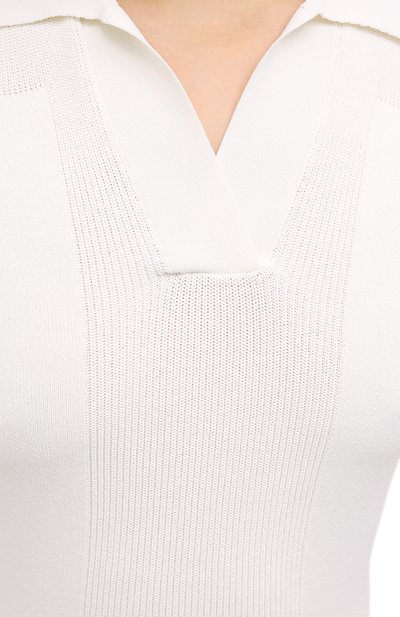 Пуловер из вискозы JACQUEMUS белого цвета по цене 29950 руб., арт. 203KN59/202010, фото 5 Пуловер из вискозы JACQUEMUS, арт. 203KN59/202010, фото 5
