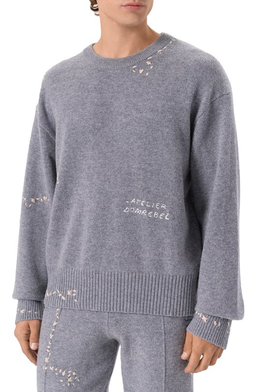Джемпер DOMREBEL M 0FFICE/CREWNECK Серый  M 0FFICE/CREWNECK Фото 3