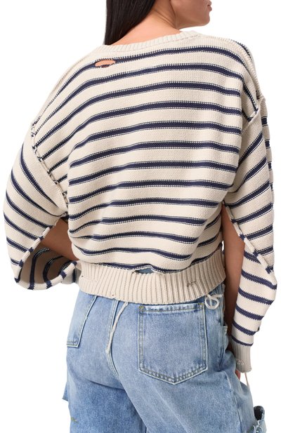 Хлопковый свитер MM6, арт. S52HL0042/M13080, фото 4