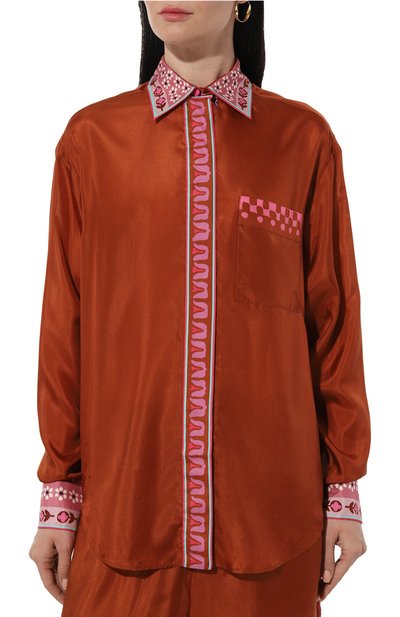 Атласная блузка ZIMMERMANN, арт. 8508TRS244, фото 3