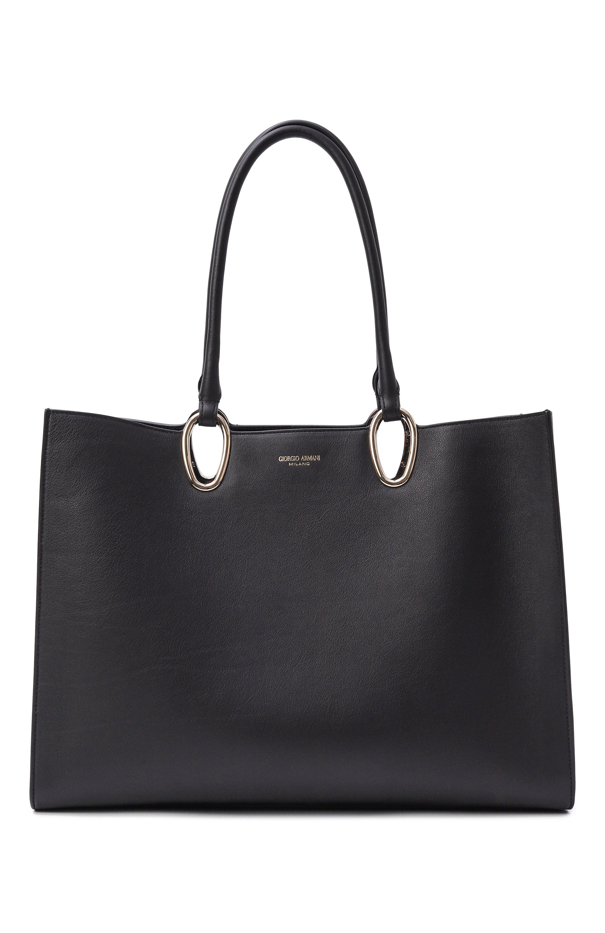 Сумка-тоут GIORGIO ARMANI черного цвета по цене 458000 руб., арт. GW001717/AF20989, фото 1 Сумка-тоут GIORGIO ARMANI, арт. GW001717/AF20989, фото 1