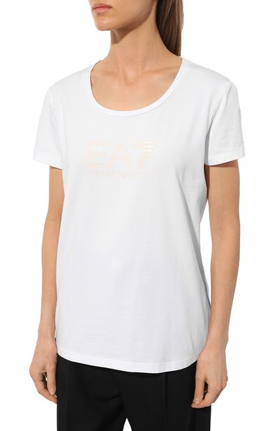 Хлопковая футболка EA7, арт. 8NTT66/TJFKZ, фото 3