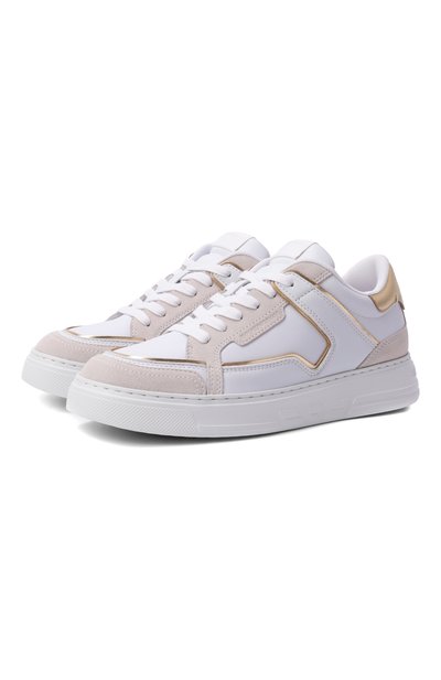 Женские кожаные кеды EMPORIO ARMANI, арт. EW003081/AF25727