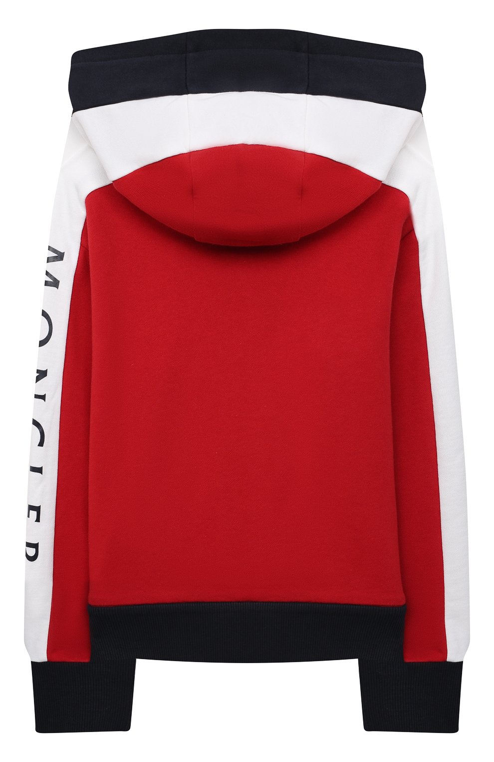 Хлопковая толстовка MONCLER темно-синего цвета по цене 34950 руб., арт. G1-954-8G757-20-809AG/8-10A, фото 2 Хлопковая толстовка MONCLER, арт. G1-954-8G757-20-809AG/8-10A, фото 2