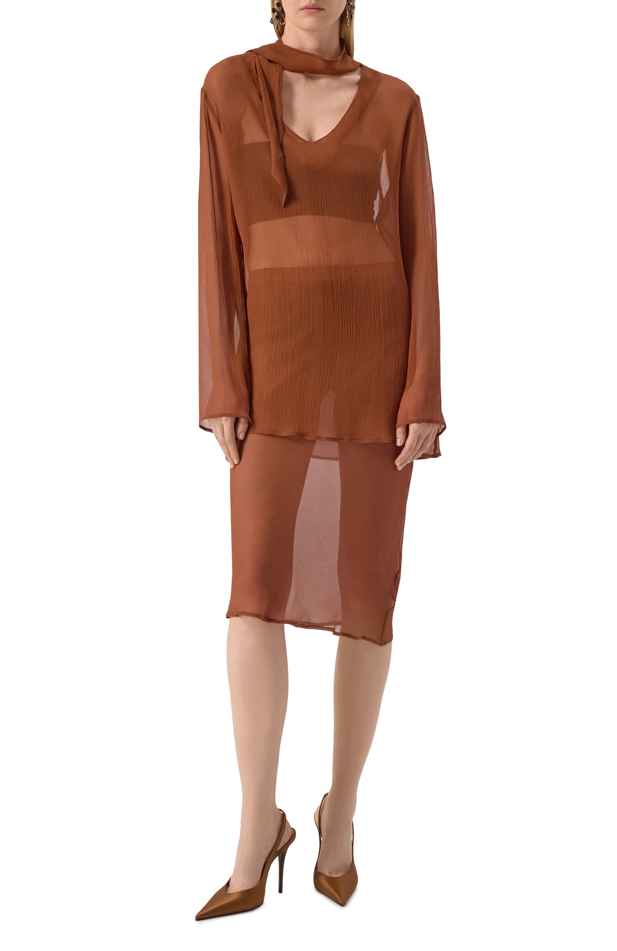 Шелковая юбка ALBUS LUMEN, арт. AL.RT25.001.SKIRT, фото 2