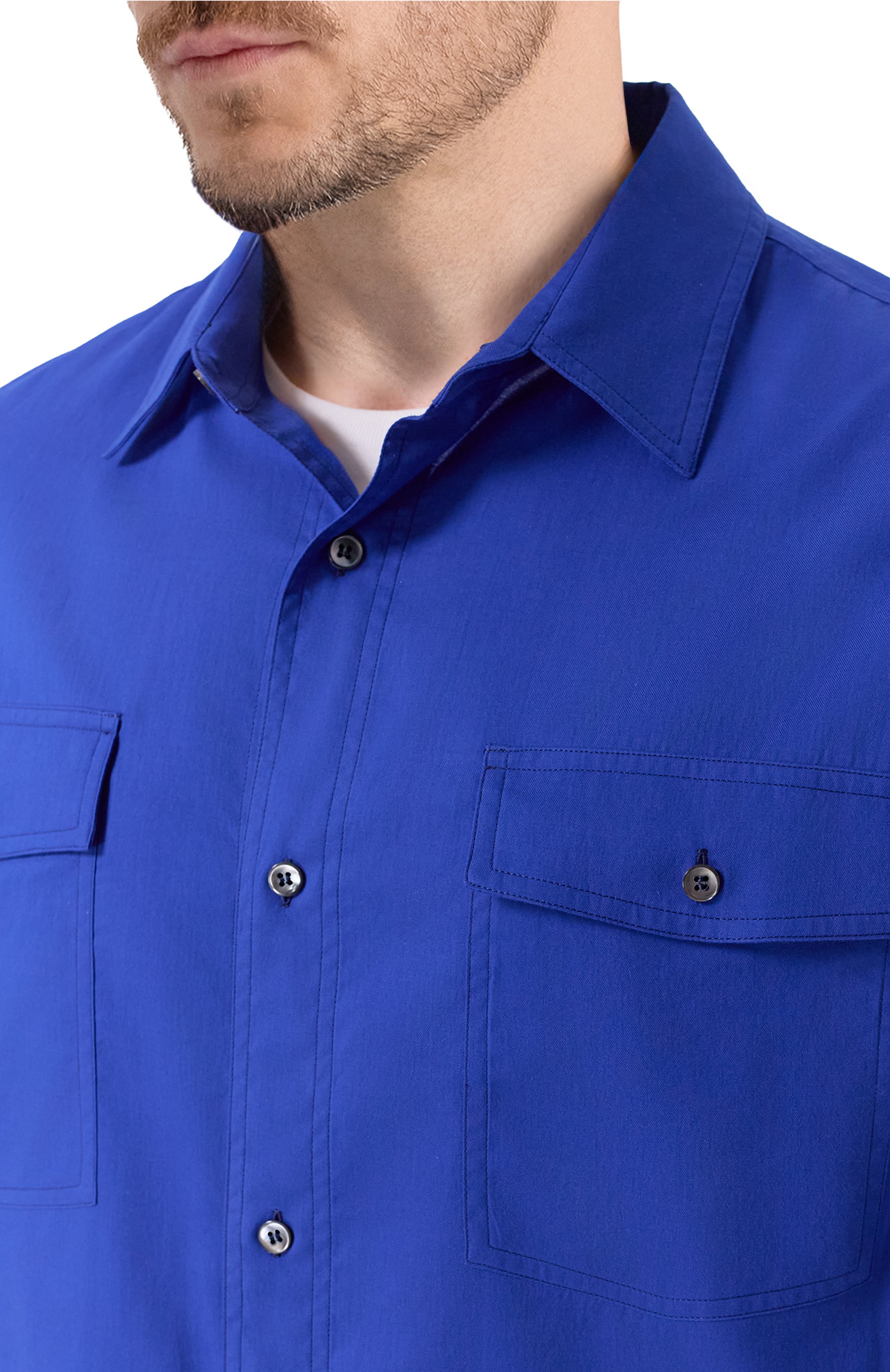 Хлопковая рубашка GIORGIO ARMANI, арт. GM001790/TE17713, фото 5