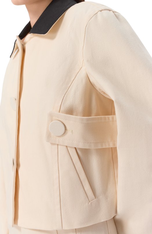 Хлопковый жакет N21 0011/0212 Кремовый  0011/0212 Фото 5