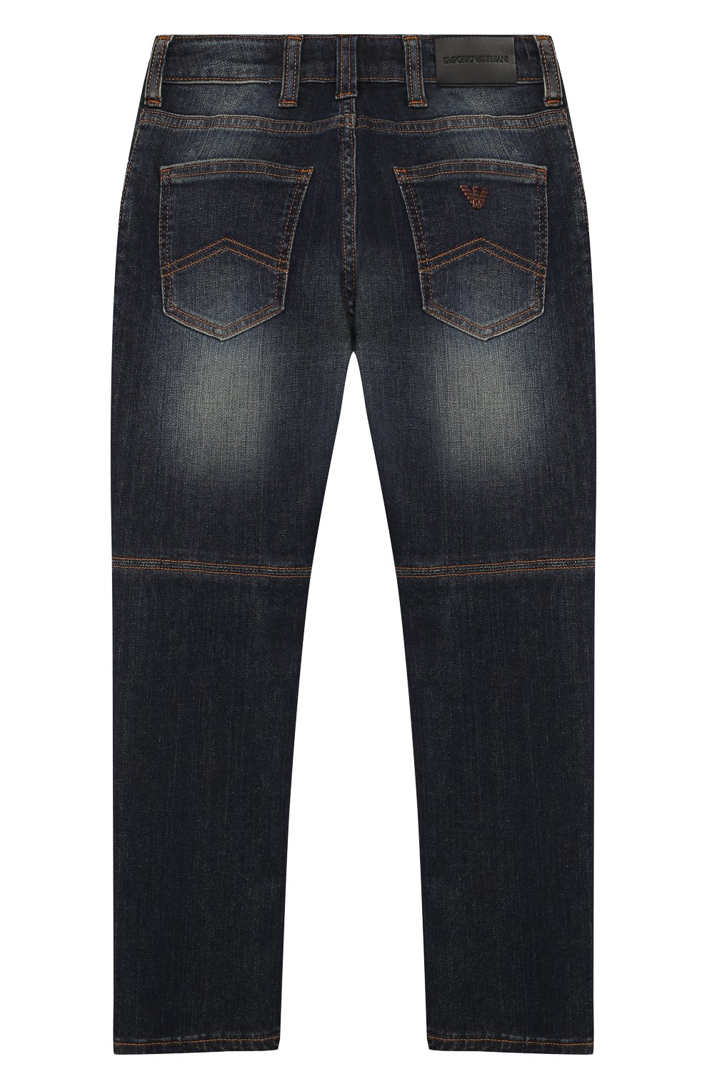 Джинсы с потертостями EMPORIO ARMANI синего цвета по цене 15700 руб., арт. 6G4J04/4D1HZ, фото 2 Джинсы с потертостями EMPORIO ARMANI, арт. 6G4J04/4D1HZ, фото 2