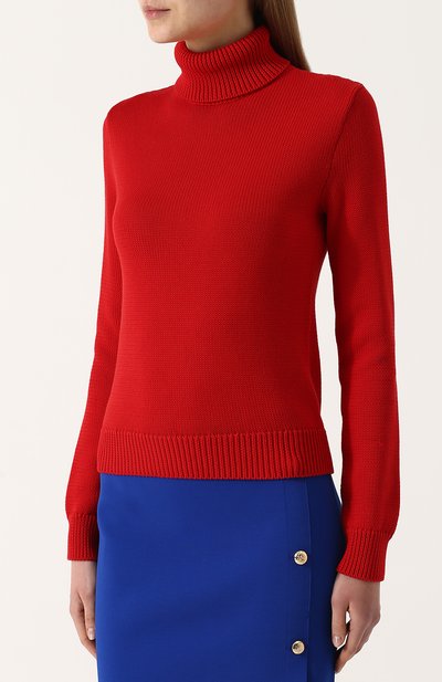 Хлопковая водолазка фактурной вязки RALPH LAUREN, арт. 290713862, фото 3