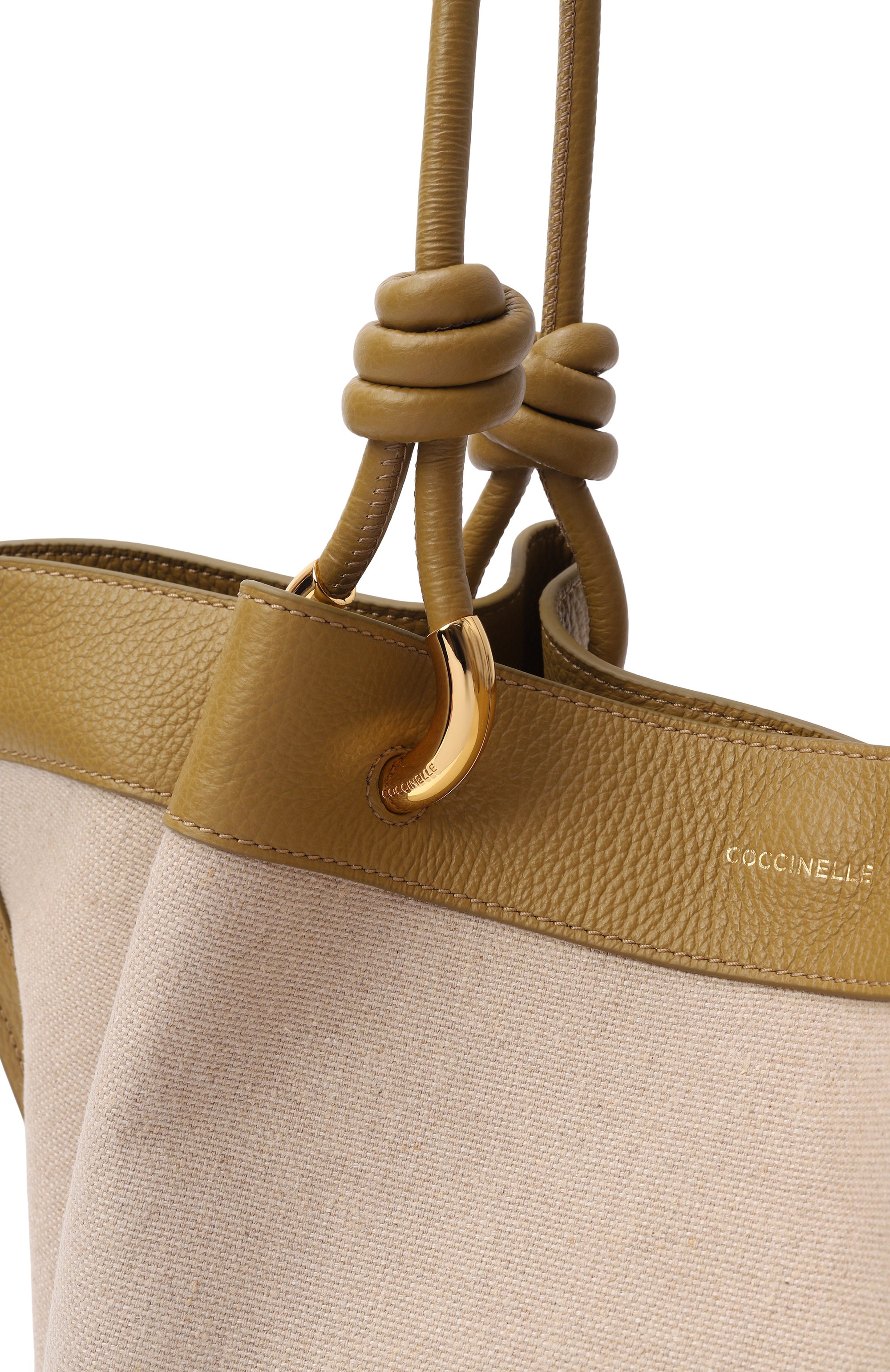 Сумка-тоут finn medium COCCINELLE бежевого цвета по цене 36750 руб., арт. E1 U06 11 02 01, фото 6 Сумка-тоут finn medium COCCINELLE, арт. E1 U06 11 02 01, фото 6