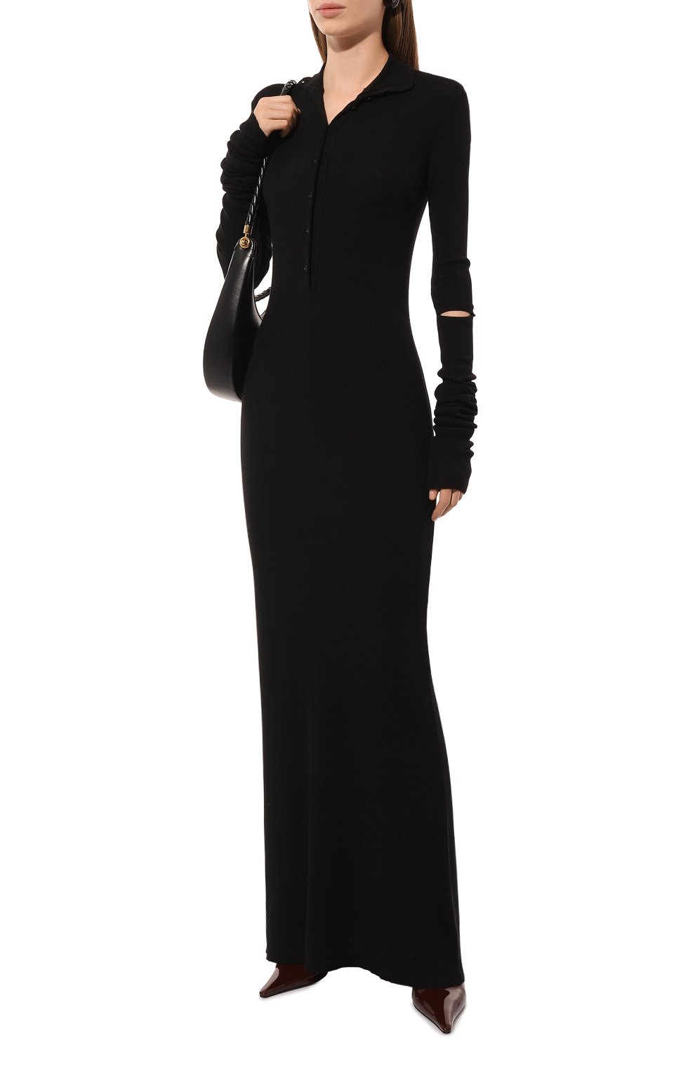 Шерстяное платье ANN DEMEULEMEESTER, арт. 2402-W-KN01-KN043-099, фото 2