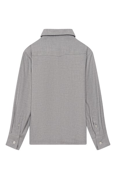 Рубашка из хлопка и лиоцелла BRUNELLO CUCINELLI, арт. BY637C360B, фото 2