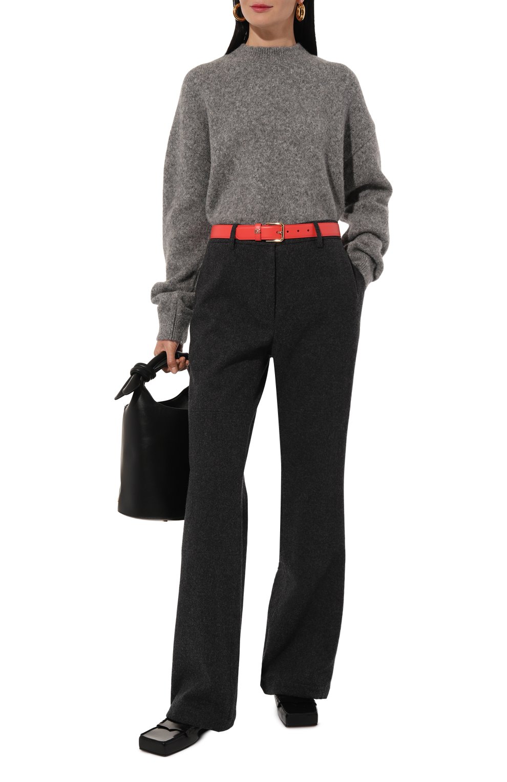 Кожаные лоферы carré JACQUEMUS, арт. 24H243F0147/4036, фото 2