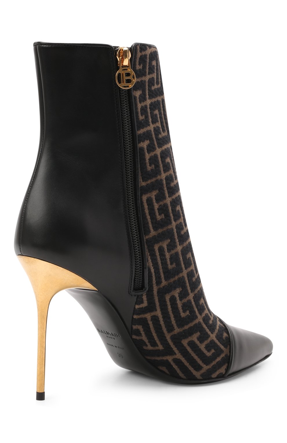Комбинированные ботильоны BALMAIN, арт. WN0TA522/TJMP, фото 4