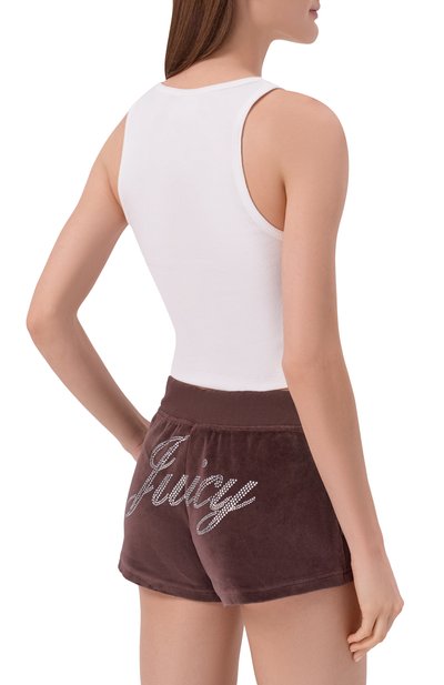 Хлопковая майка SPORTY AND RICH, арт. T0116716689WH01/JUICY CR0WN RIBBED TANK, фото 4