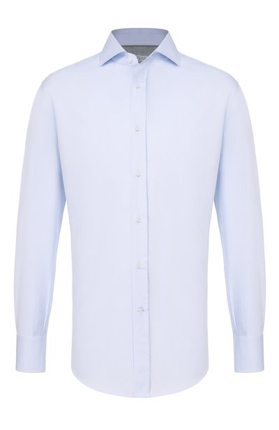 Мужская хлопковая сорочка BRUNELLO CUCINELLI, арт. MBUC40028